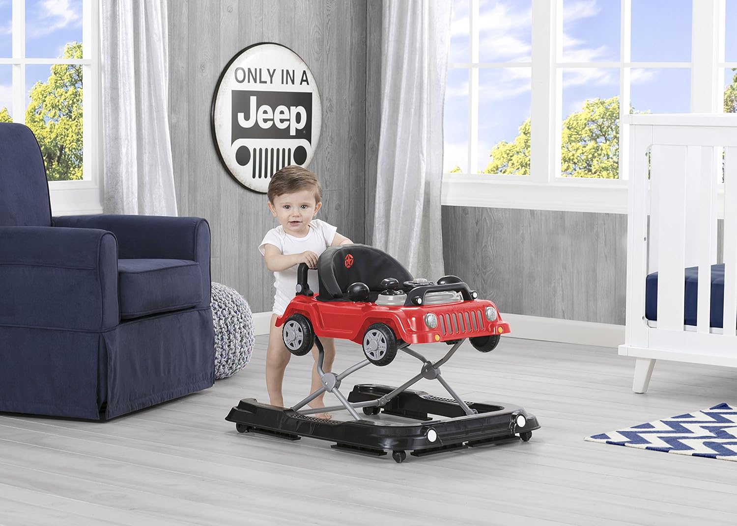 pink jeep baby walker