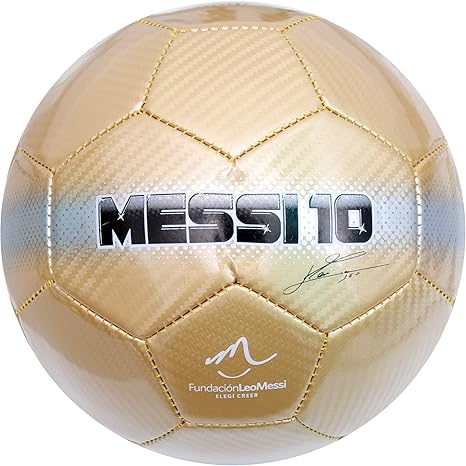 Baden Balón de fútbol con diseño de Messi 10, Colores Dorado ...