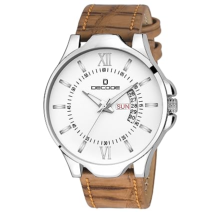 DC5021 Vivo Collection Day and Date Display Analogue White Dial Mens Watch