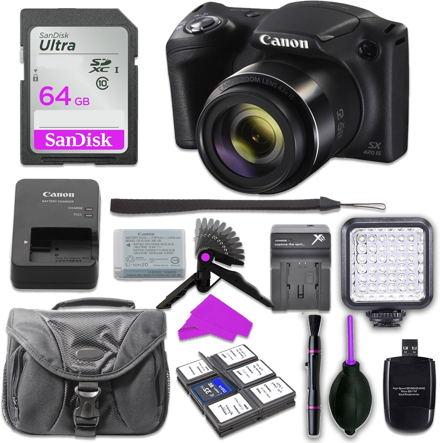 Canon PowerShot SX420 is (Black) with 42x Optical Zoom and