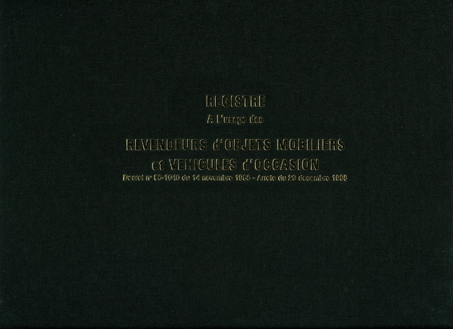 Lebon et Vernay Book of Furniture for Garages 100 Pages 25 x 32 cm Italian Format Black