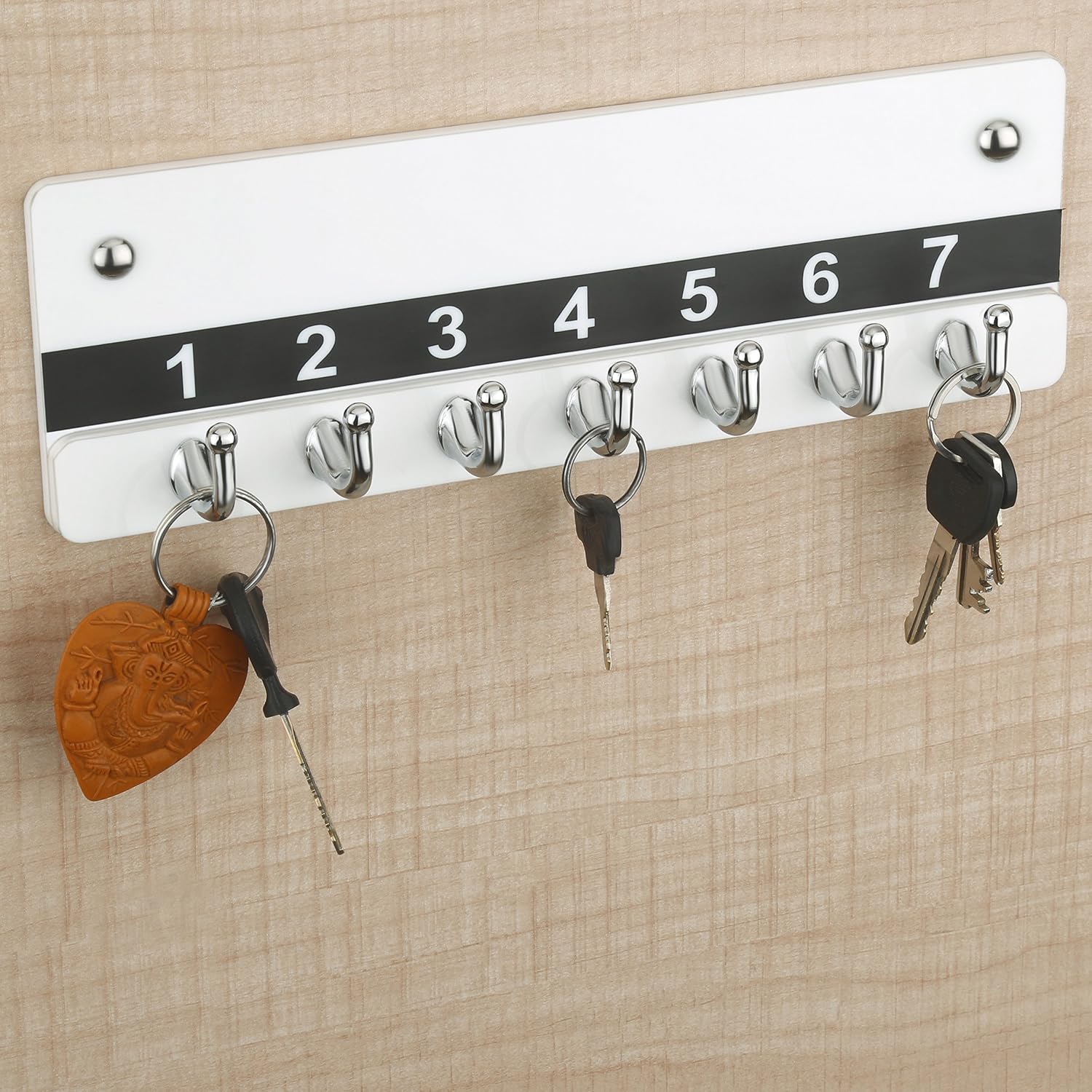 Impulse Wall Mount Key Holder Key Stand Key Rack Hooks 5 Hook Amazon In Home Kitchen