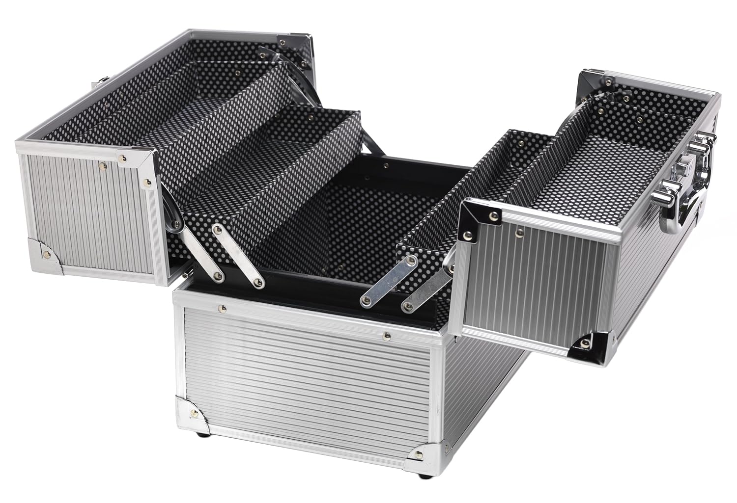 Creative Options Crafters Train Case, Silver: Home & Kitchen