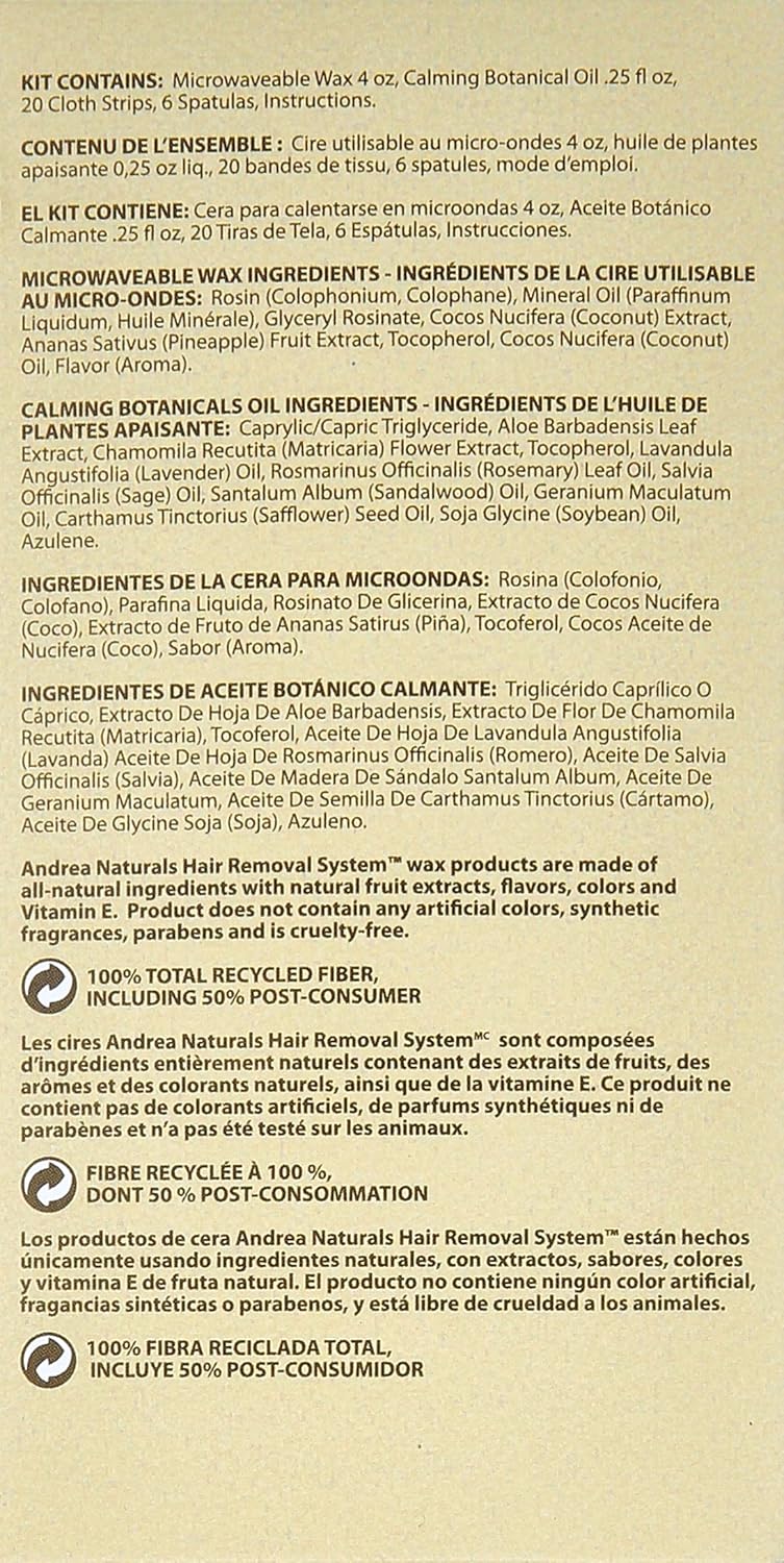 Amazon.com: Andrea Naturals Hair Removal System All Over Wax ...