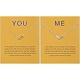 Baydurcan Pendant Necklace for Women Evil Eye Ankh Bow Necklace for Friends Sister Birthday Just Because Christmas Gifts