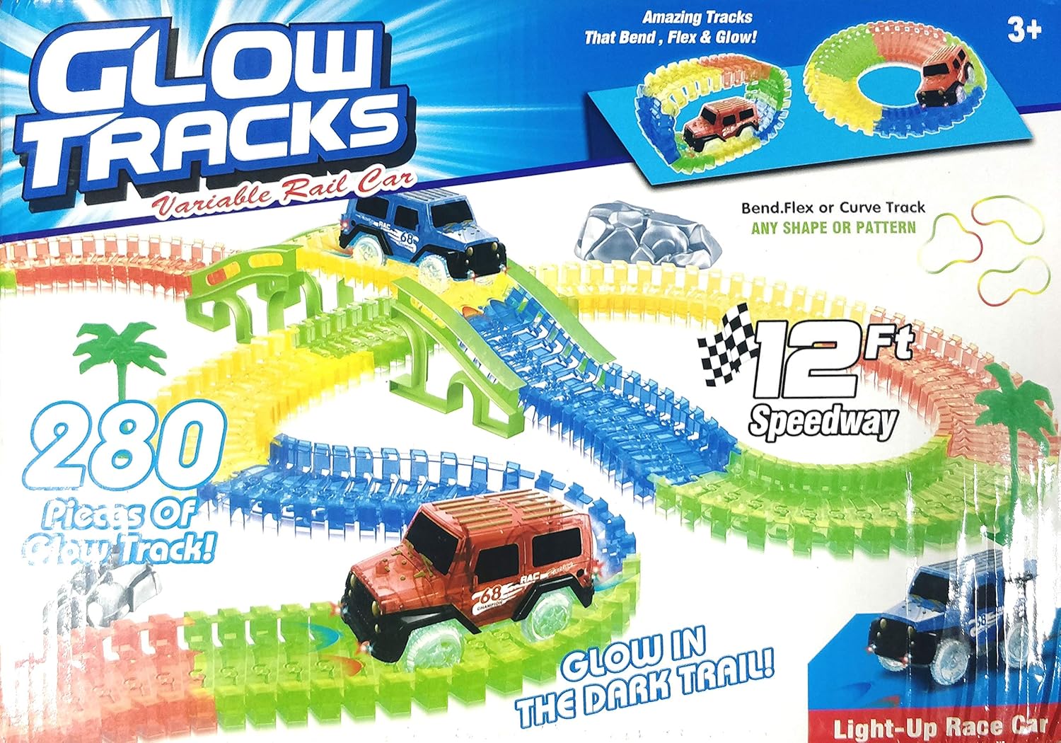 amazing tracks that bend flex and glow