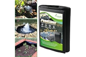 Sinimaka Pond Liner 26 x 33 Ft, HDPE Durable Large Pond Liners for Outdoor Ponds, Pond Liners for Fish, Koi, Water Garden, Waterfall, Fountain
