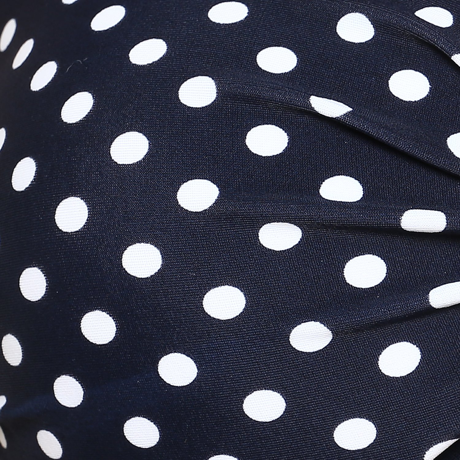 kvl womens printed bikini swimsuit top- navy