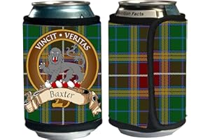 Baxter Scottish Clan Tartan Beer Can Cozie