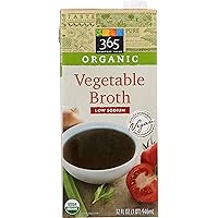 365 Everyday Value, Organic Low Sodium Vegetable Broth, 32 fl oz