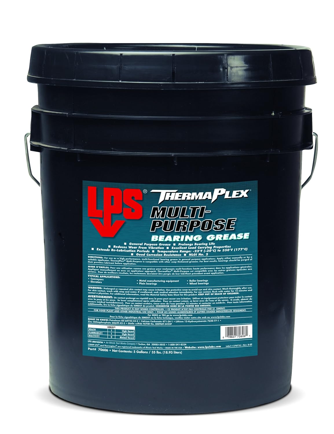 LPS ThermaPlex MultiPurpose Bearing Grease, 35 lbs