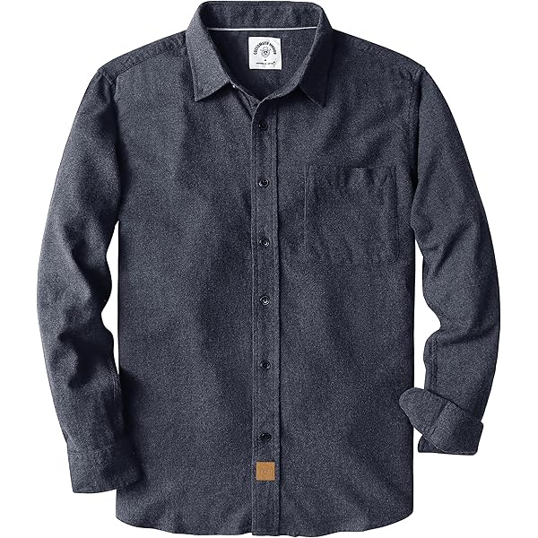 Amazon.com: Dubinik® Chambray Shirt Men Long Sleeve Cotton