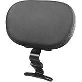 Quick Release Adjustable Rider Backrest for Harley Softail Black | 2018-2025 Driver Backrest Fatboy Heritage