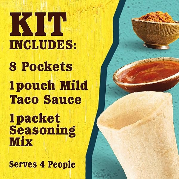 OLD EL PASO TORTILLA POCKETS DINNER KIT, 12.4 OZ