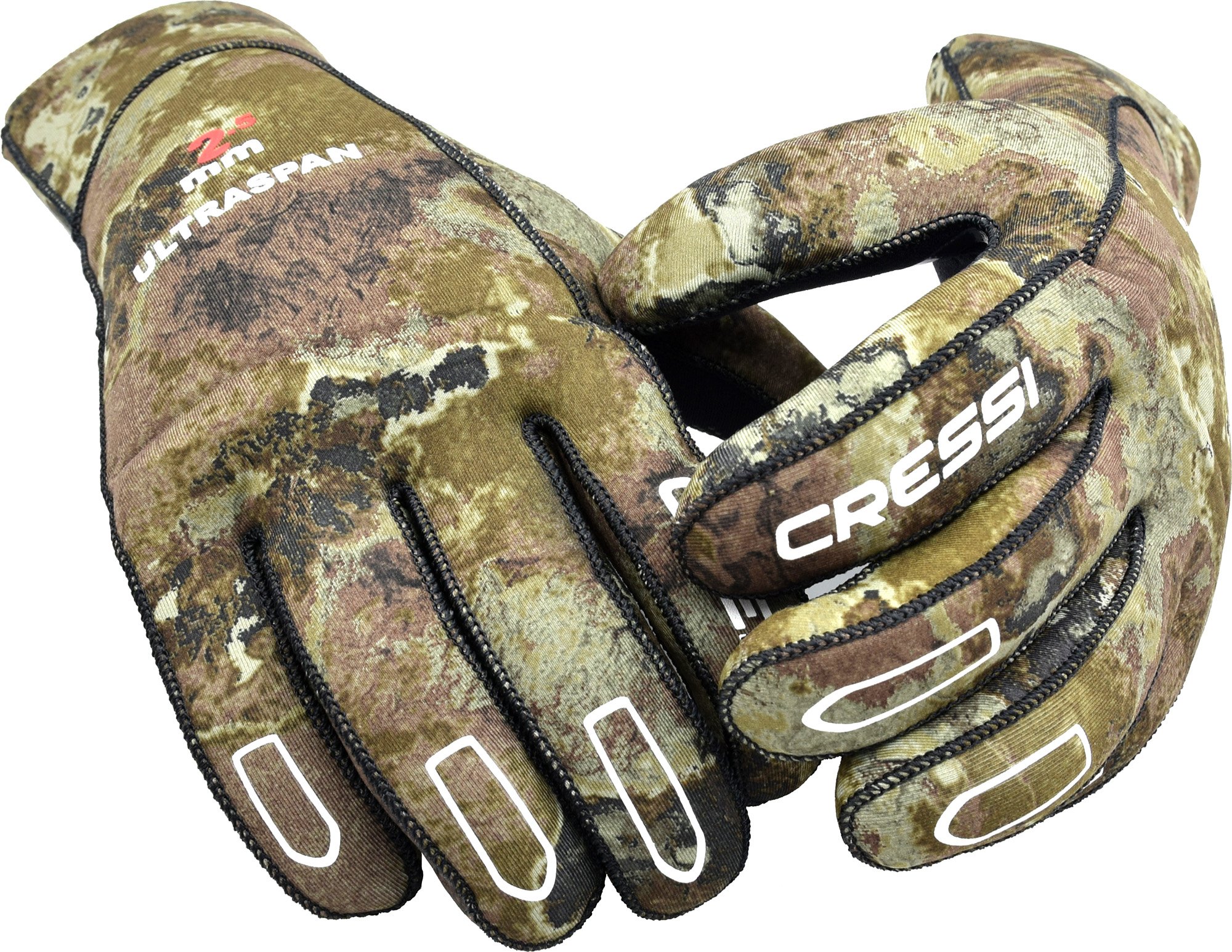 Cressi ULTRASPAN, 2.5mm Camo Diving Spearfishing Gloves Cressi