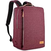Nordace Siena Smart Backpack with USB Charging - 15.6 Inch Laptop Backpack, 19L Daily Backpack for Travel, Everyday, or Work (Red)