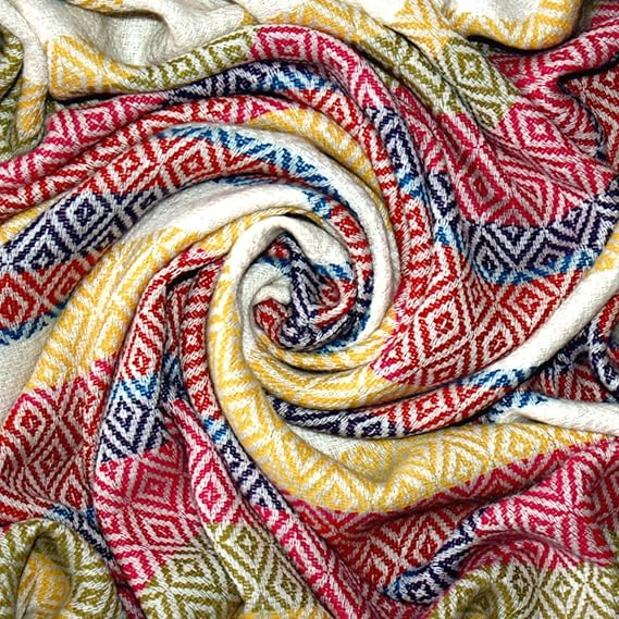 Lorenzo Cana High End Luxus Alpakadecke 100% Alpaka Fair Trade Decke Wohndecke handgewebt Sofadecke Tagesdecke Kuscheldecke
