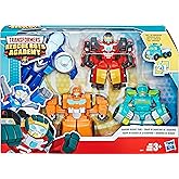 Playskool Heroes Transformers Rescue Bots Academy Rescue Team Pack, 4 Collectible 4.5" Converting Action Figures, Toys for Kids Ages 3 &amp; Up (Amazon Exclusive)
