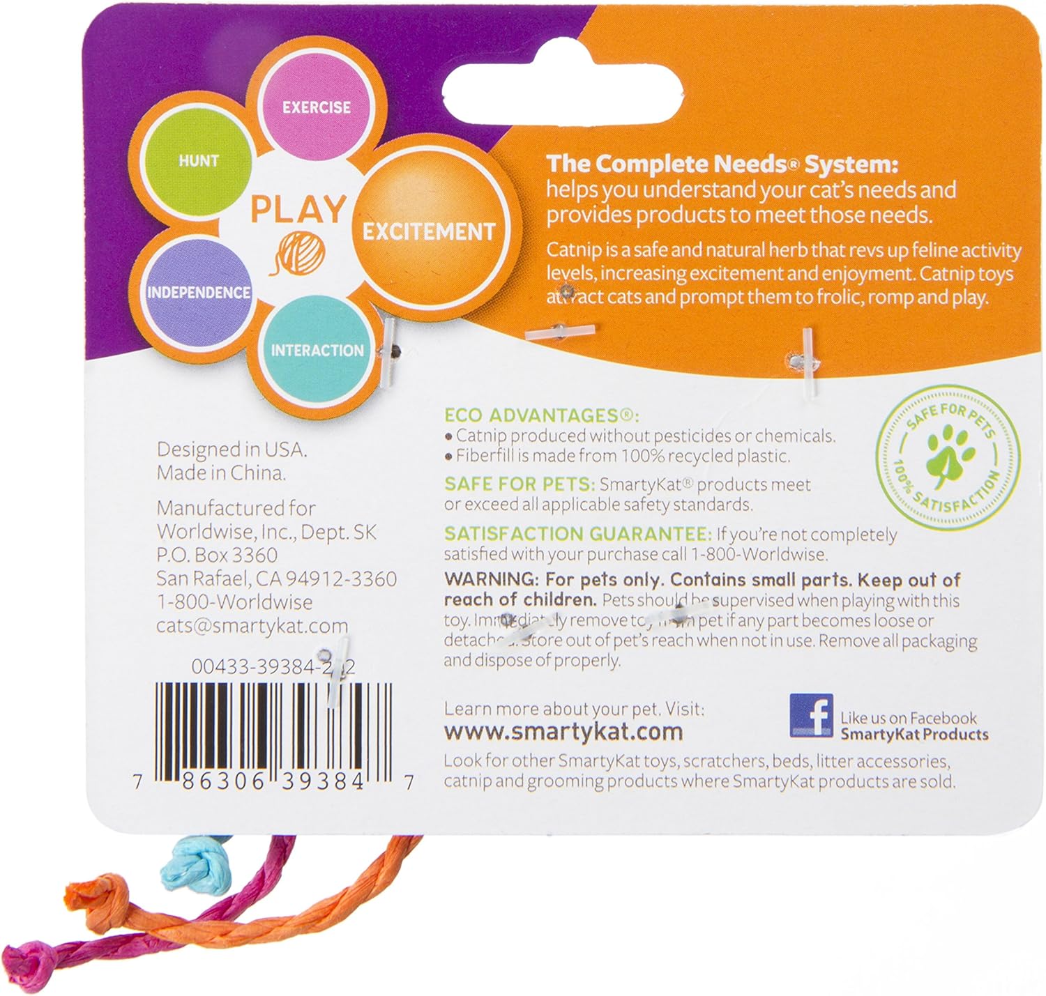 smartykat skitter critters catnip toy