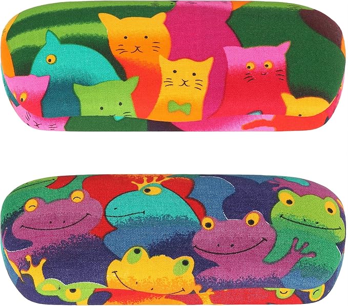 Cool Glasses Case 2 Pack, Both Designs Amazon.co.uk Health