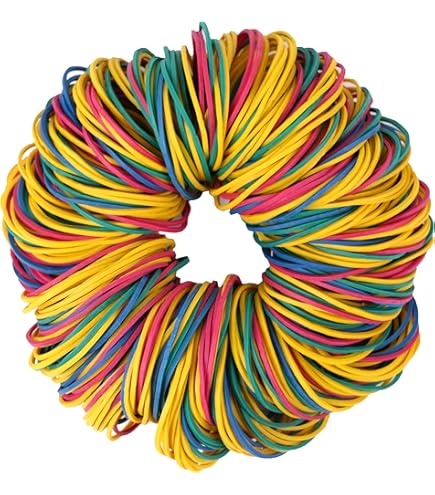 760 Elastici Colorati Misura #10 – Elastici Multicolori Da 1 Pollice Per Ufficio E Casa