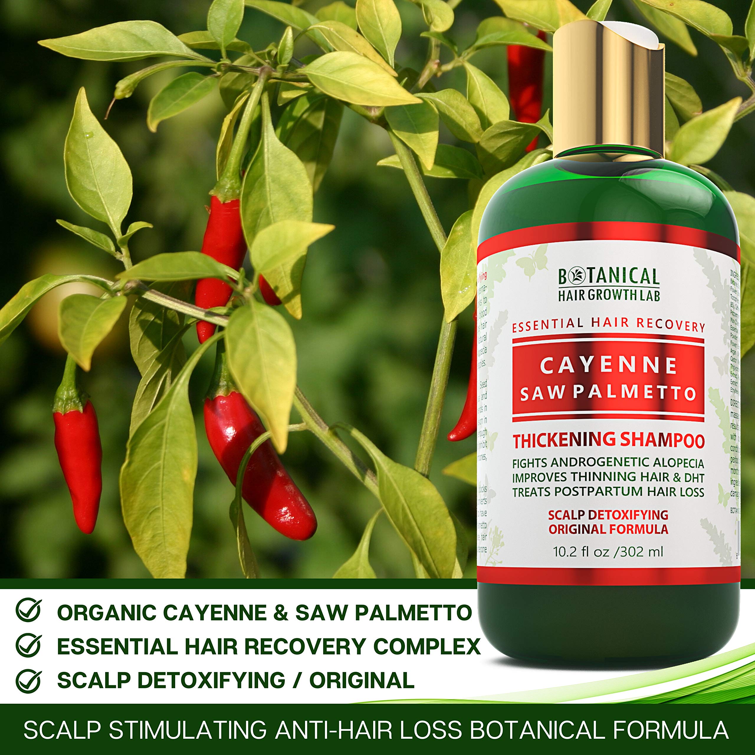 Hair Growth Cayenne Saw Palmetto Scalp Stimulating Botanical Shampoo Original Formula Fights Hair Loss 10 2 Oz Buy Online In Japan At Desertcart Jp Productid 1564389