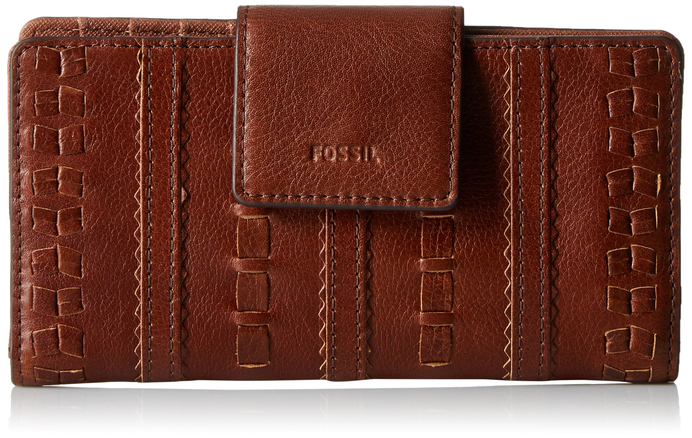 Fossil Emma Rfid Tab Clutch Wallet, Brown on Galleon Philippines