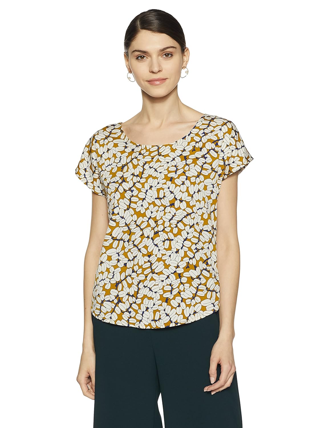 van heusen women's regular fit cotton shirt