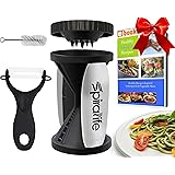 The Original SpiraLife Vegetable Spiralizer - Spiral Vegetable Slicer - Zucchini Spaghetti Maker and Recipe eBook Package - 2 Pasta Styles in One