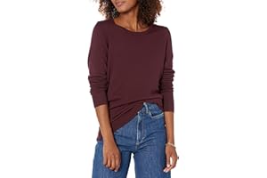 Amazon Essentials Women's Long-Sleeve Lightweight Crewneck Sweater (Available in Plus Size)