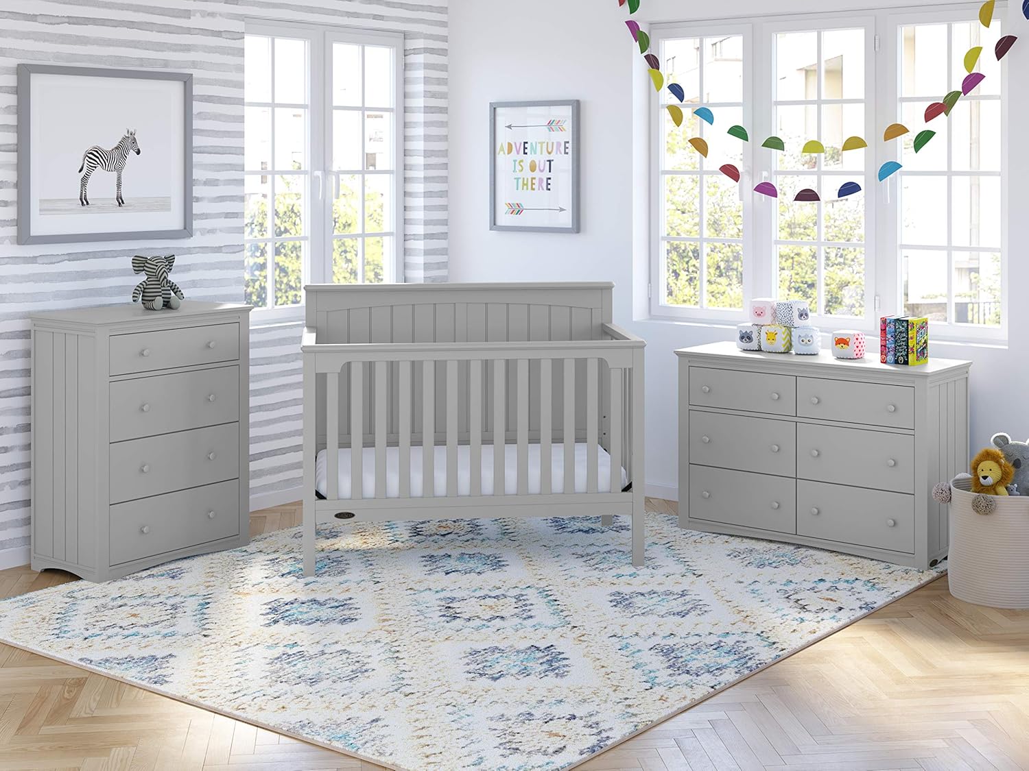 graco pebble grey dresser