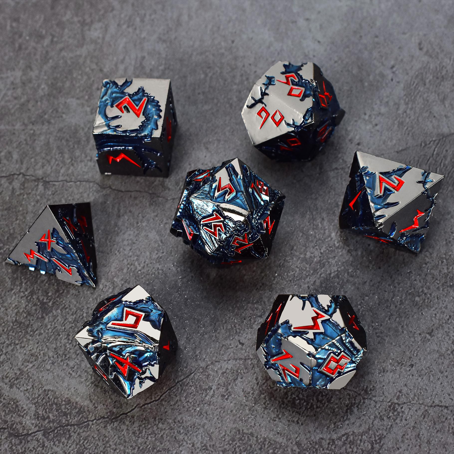 Rule Dice D&D Dice 7 Die Metal DND Dice