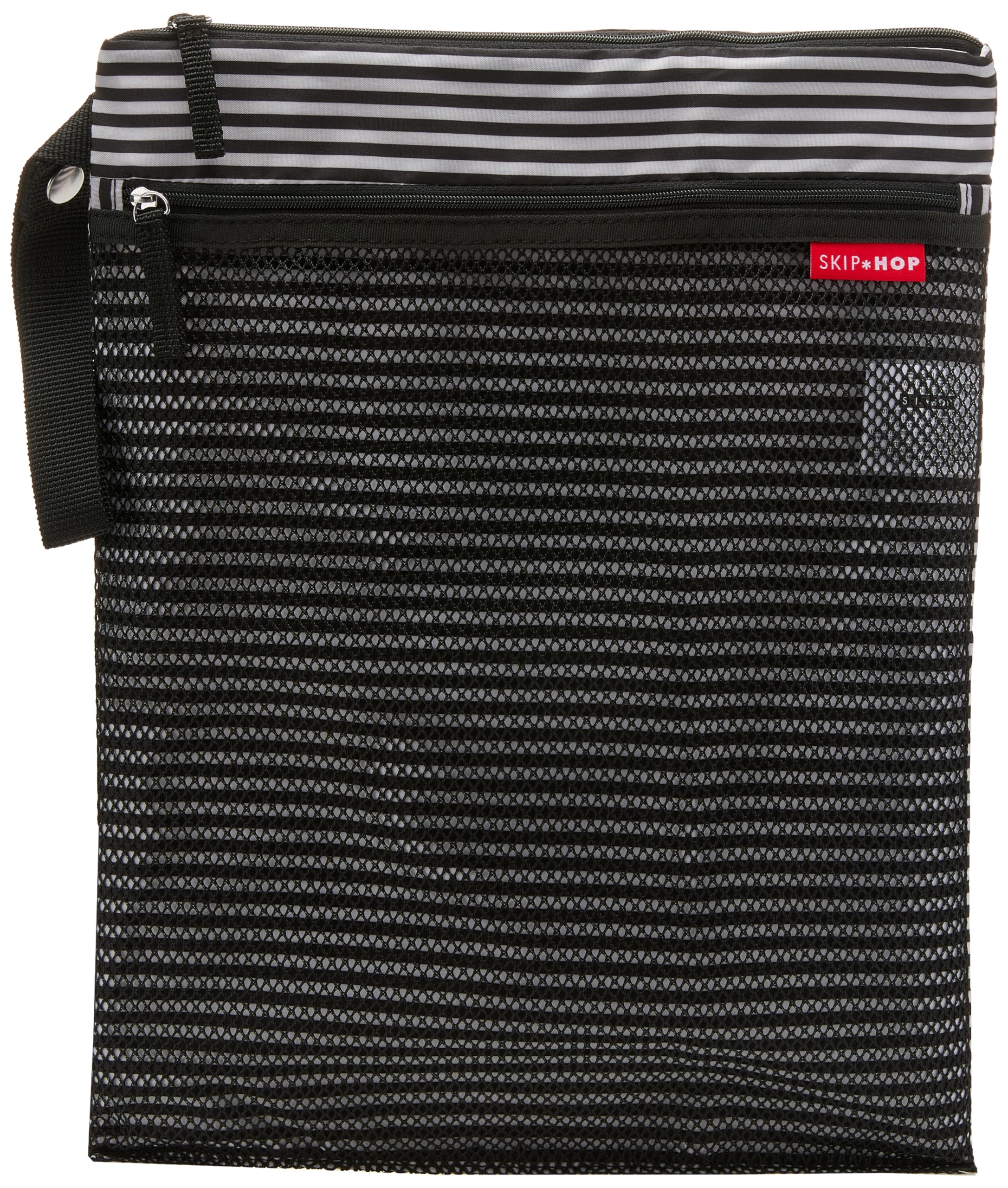 Skip Hop Wet Dry Bag, Grab & Go, Black & White Stripe