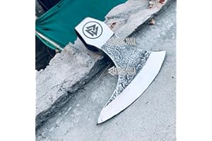 Viking Tools-Viking Bearded Axe - Hand Forged Viking Axe Head Custom Forged high Carbon Steel hatchets Multi Purpose Adult Si