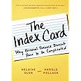 The Index Card: Why Personal Finance Doesn't Have to Be Complicated