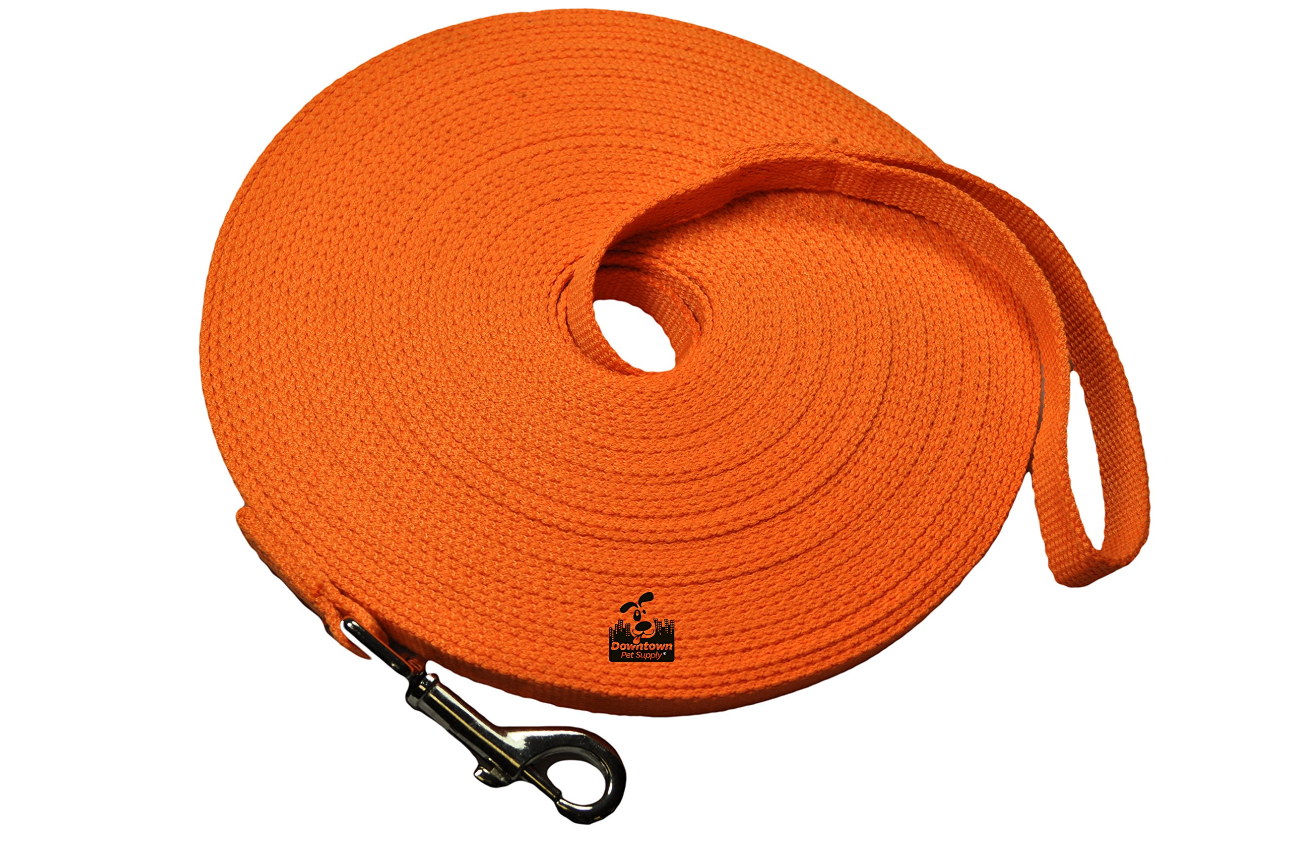 Long Dog Puppy Obedience Recall Training Agility Lead, Leash ORANGE