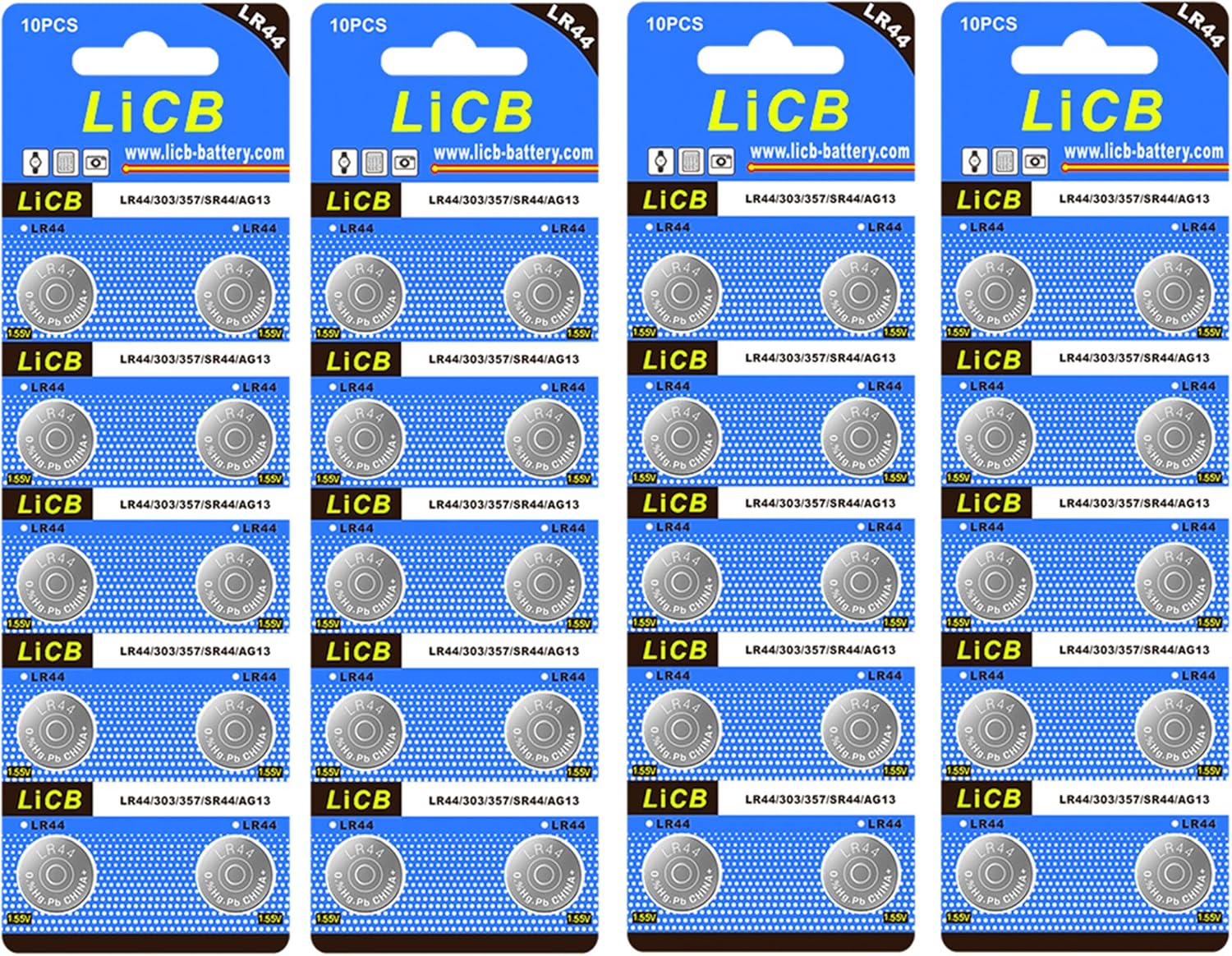 Lot de 40 piles bouton LR44 1,5 V AG13 L1154f Amazon.ca Electronics