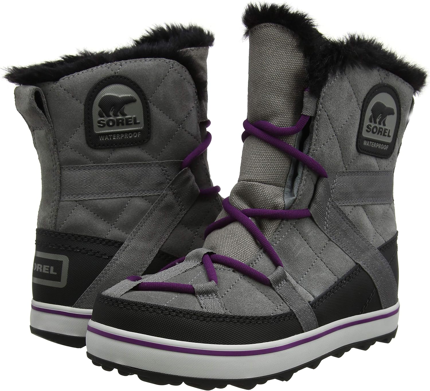  | Sorel Women's Glacy Explorer Shortie Snow Boot, quarry, 7 M US | Snow Boots