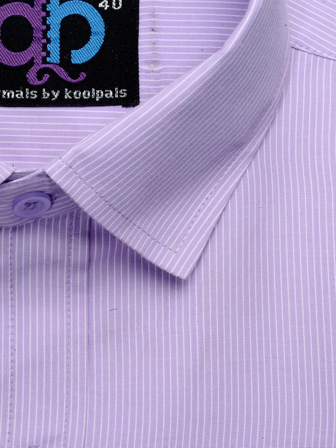 formals by koolpals-cotton blend shirt white vertical stripes on purple
