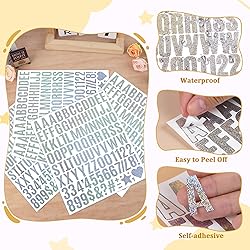 2940 Letter Stickers 30 Sheets Alphabet Stickers