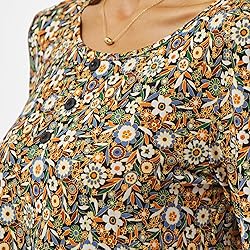 BAISHENGGT Women's 3/4 Sleeve Tunic Tops Button
