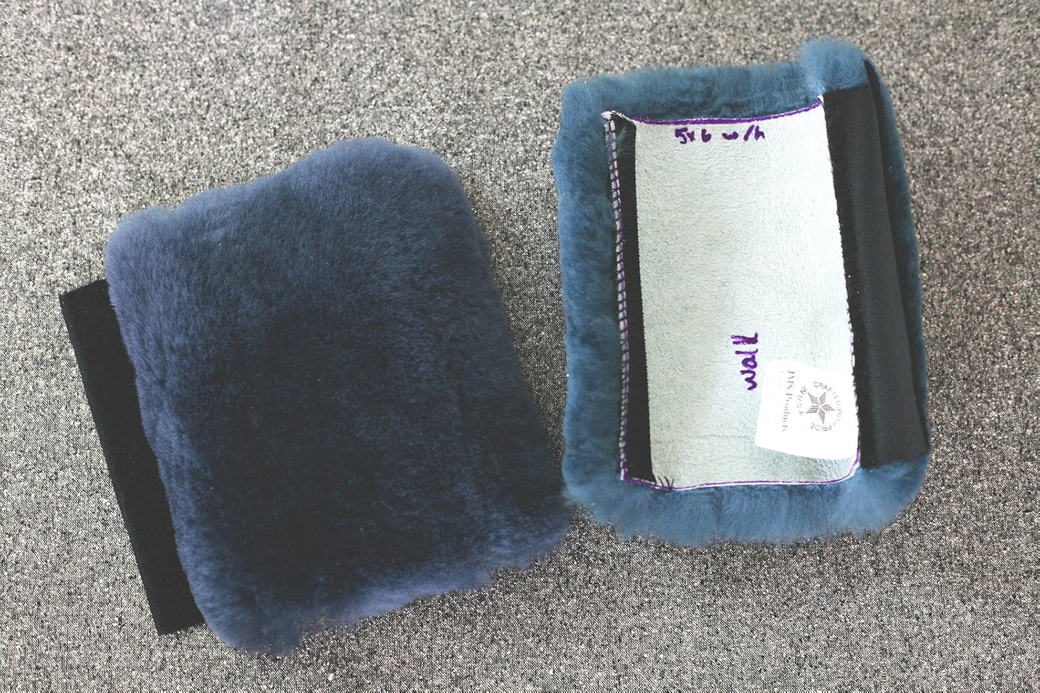 Sheepskin Walker Hand Grip Covers Pads Genuine Australian Merino (Blue): Health & Personal Care