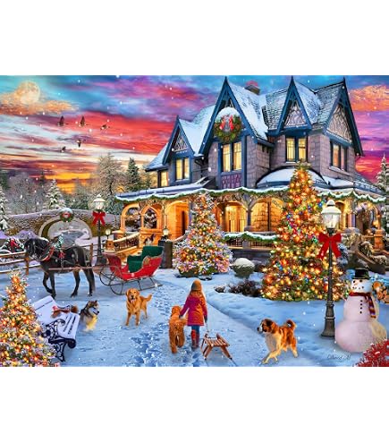 Clementoni 500-Piece Joy Of Christmas Puzzle – Classic Holiday Collection With Poster, 49x36 Cm