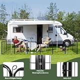 Yaheetech 6 Panel Dog Playpen Heavy Duty Outdoor Exercise Fence 80cm High view 3