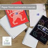 Oxford Campus A4 Project Notebook with Dividers 200 Pages Optik Paper+ Red view 6