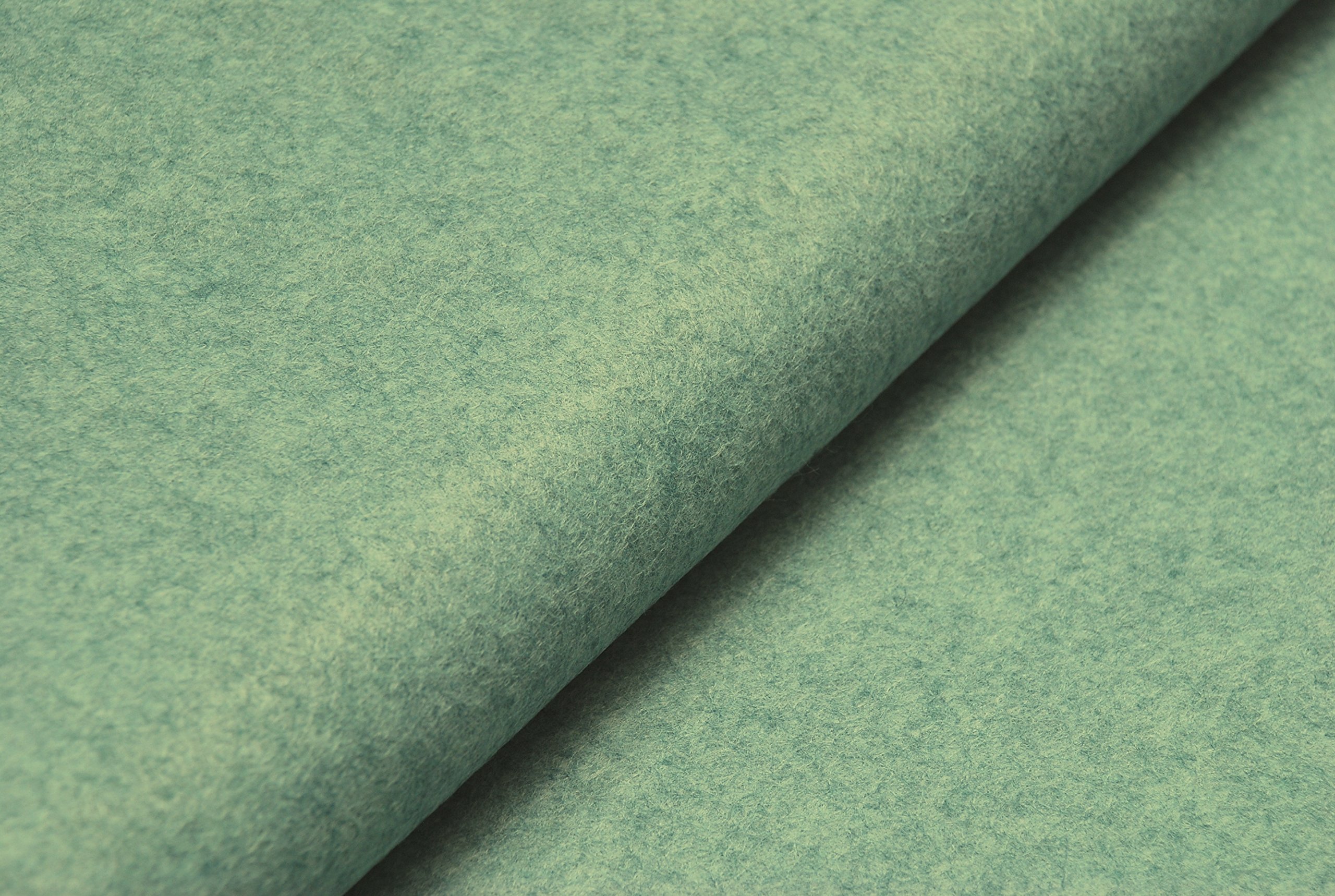 Handicraft Wool/Viscose Felt Fabric Material - Marl Turquoise V4, 1Mtr 100cm x 90cm