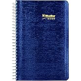 Blueline® 2026 Essential Daily Planner, Appointment Book, 12 Months, January to December, Spiral Binding, 8" x 5", Blue, Bili