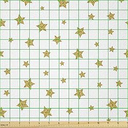 Ambesonne Star Fabric by The Yard, Stars Pattern