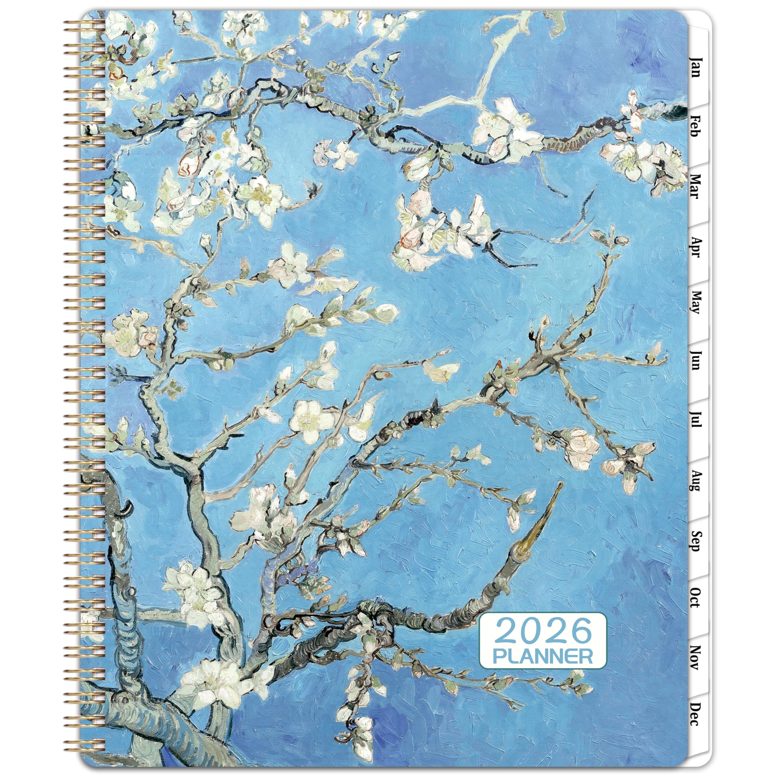 Photo 1 of 2026 Planner - Planner 2026, Weekly and Monthly Planner 2026, 2026 Calendar Planner, JAN 2026 - DEC 2026, 8.5" x 11", Ruled Daily Blocks, Major Holidays, Monthly Tabs, Inner Pocket, Perfect Organizer
