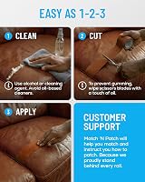 MATCH 'N PATCH Leather Repair Tape Whiskey 15 ft x 2.25 in Realistic Pattern view 5